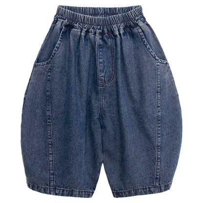 薄手デニム七分パンツ