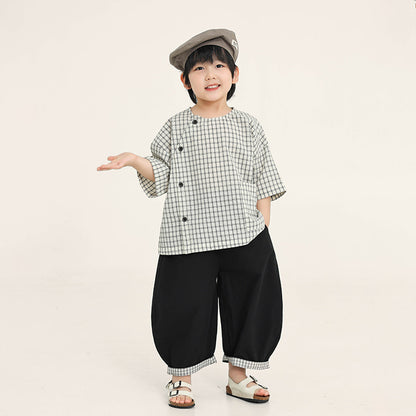 斜め前立てチャックシャツ
