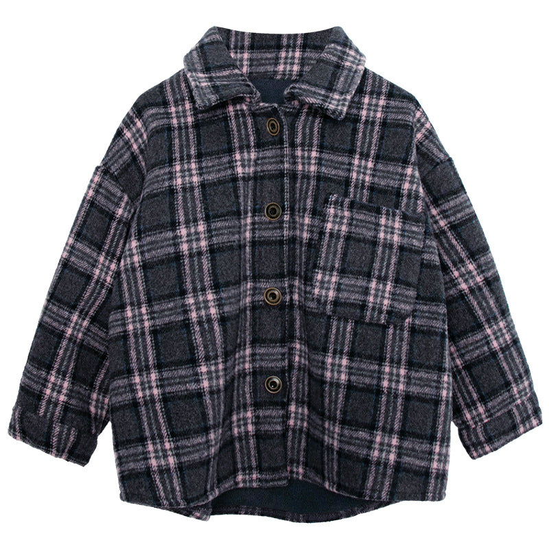 チェック裏ボアシャケット