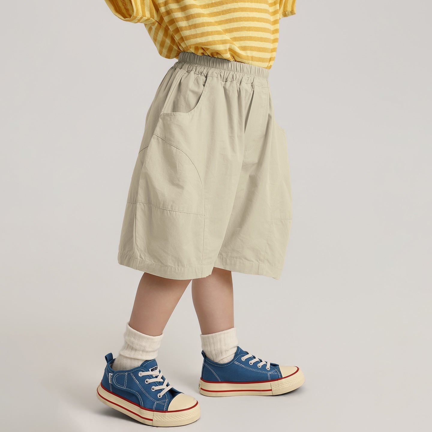 シンプル純綿ショートパンツ