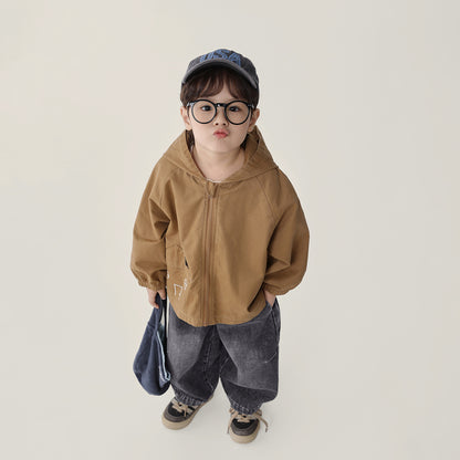 ハウスポケットフード付きジップアップ