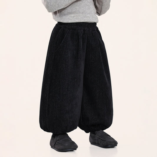 デニム風裏ボアパンツ