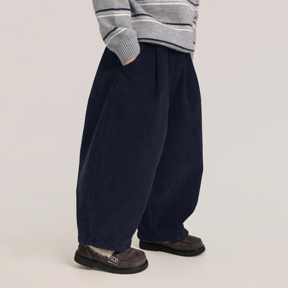 裏ボアコーデュロイワイドパンツ