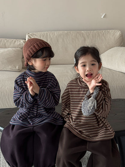 カシミア風ボーダートップス