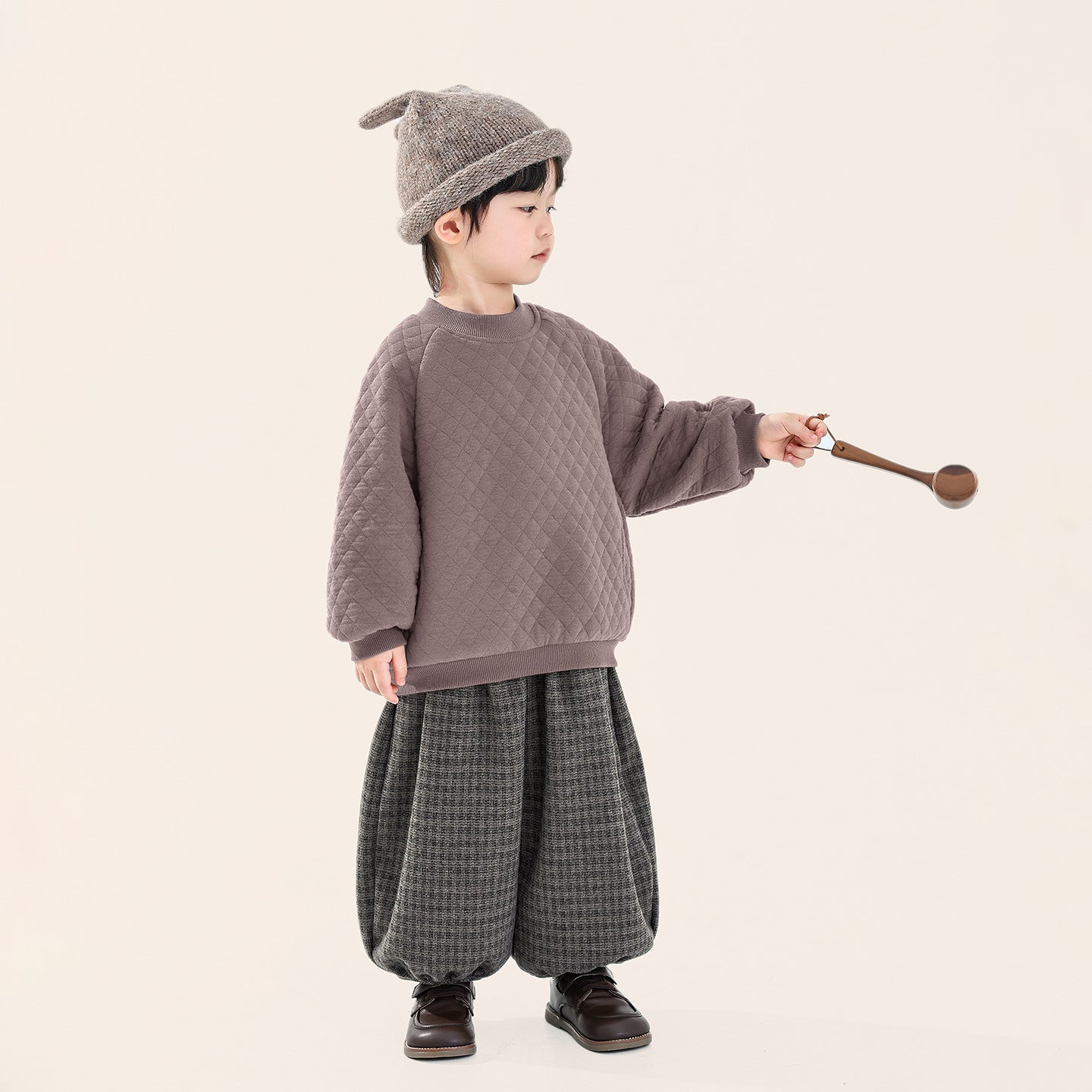 裏ボアキルティングスウェット