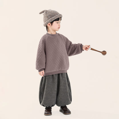 裏ボアキルティングスウェット