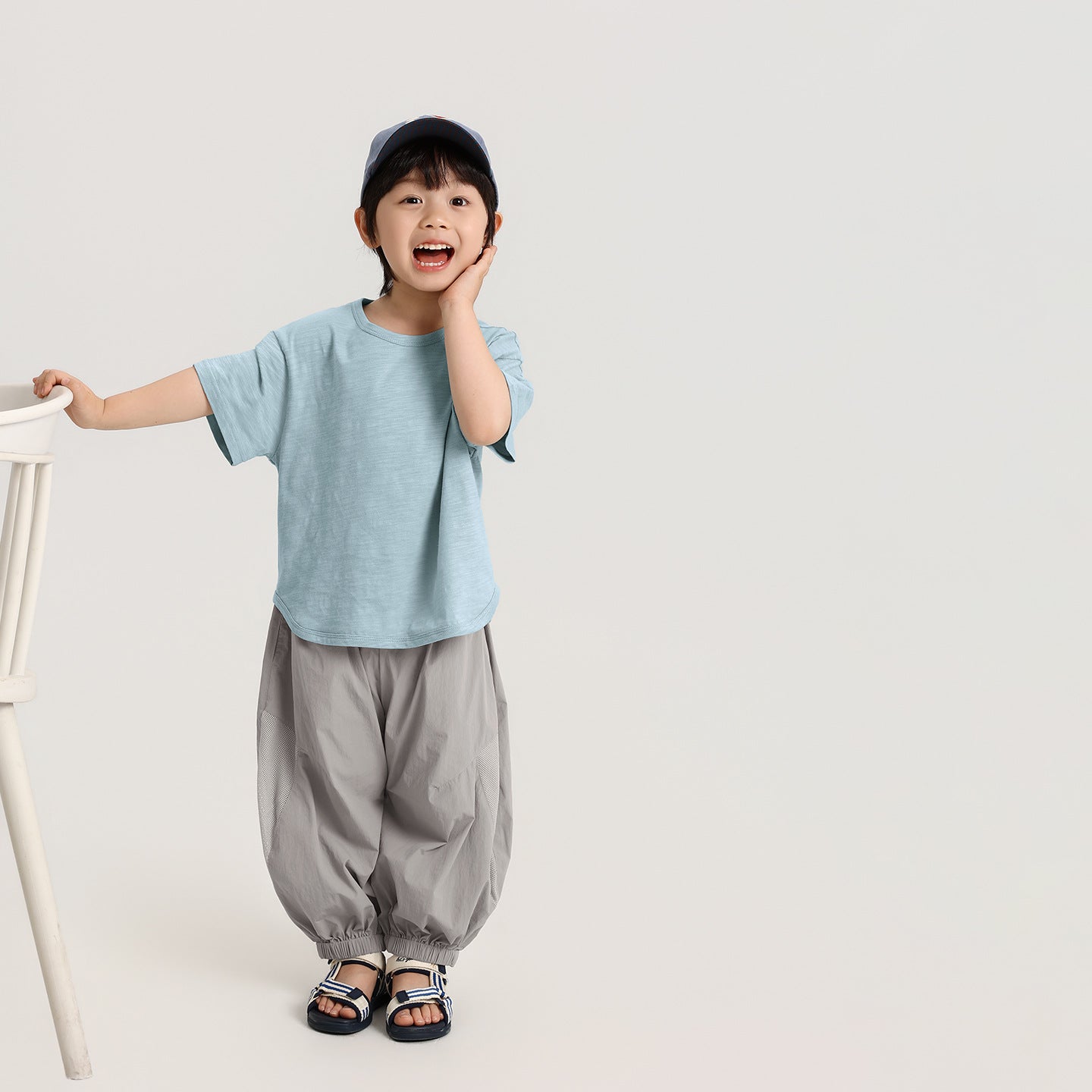 竹節棉コットン半袖T
