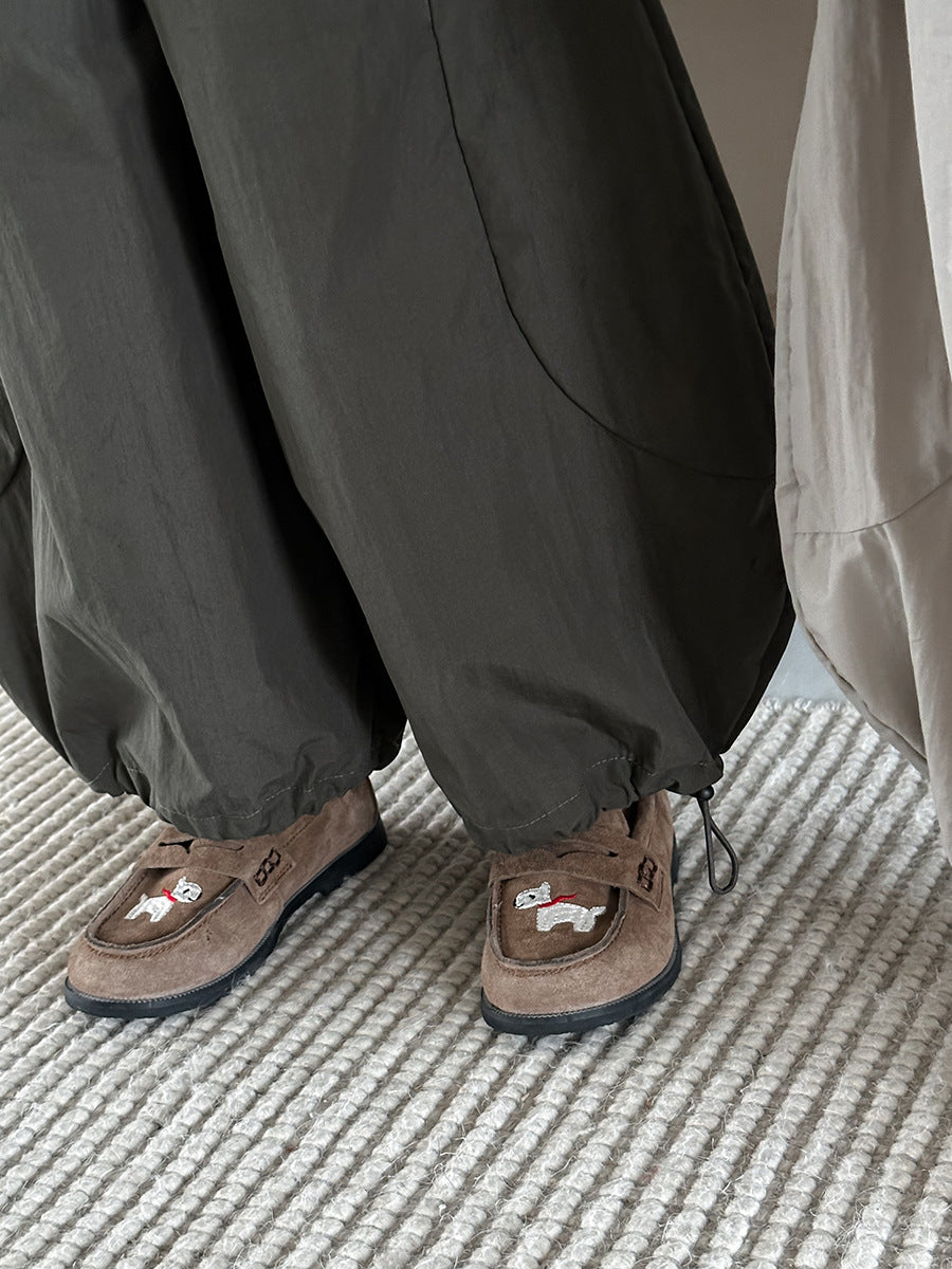 大胆シルエット無地ワイドパンツ