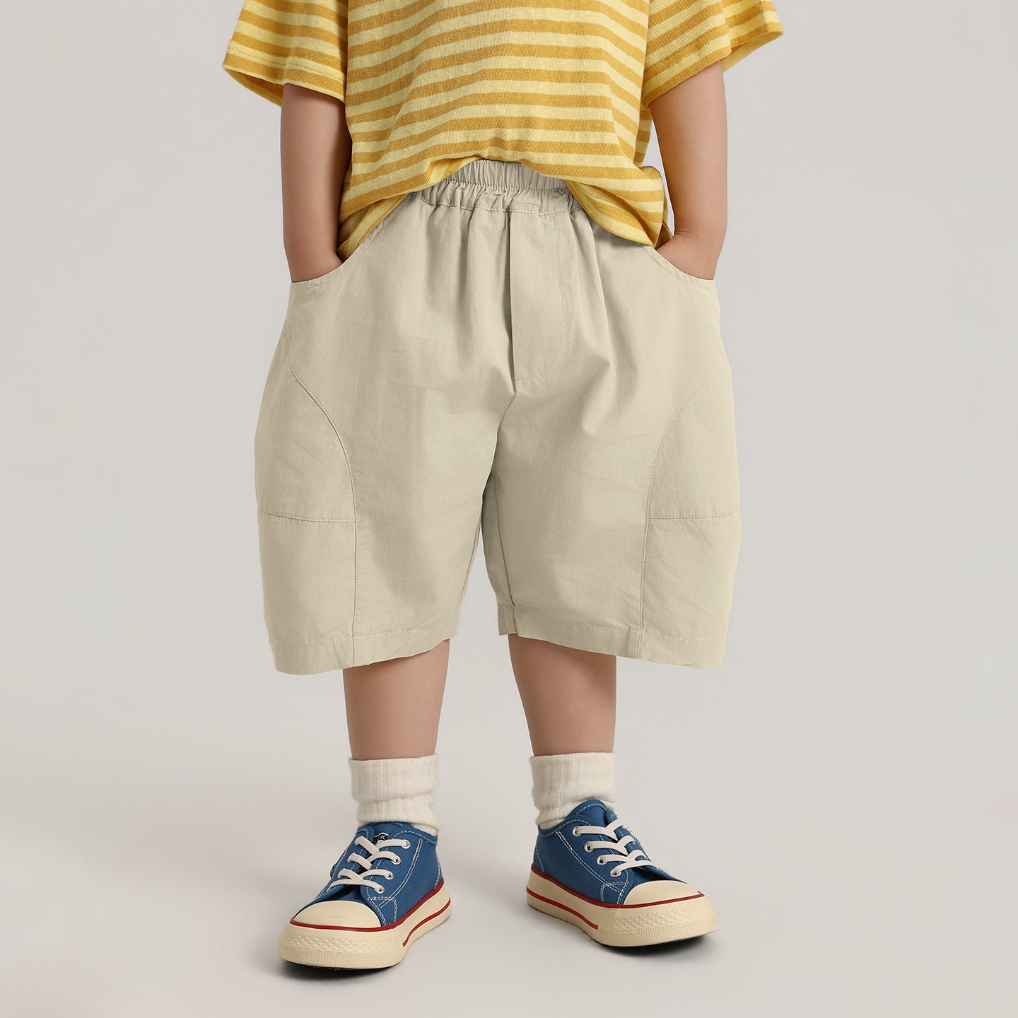 シンプル純綿ショートパンツ