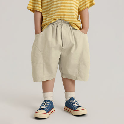 シンプル純綿ショートパンツ