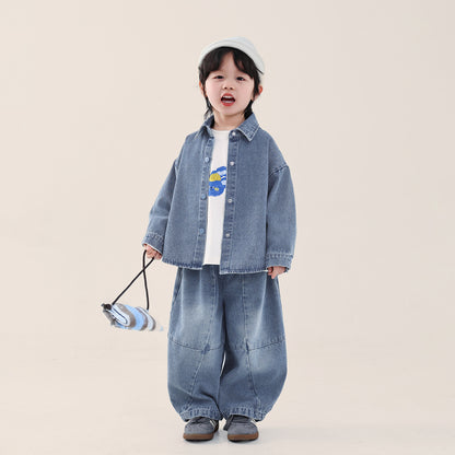 純色デニムジャケット