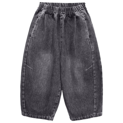ウォッシュ加工デニムパンツ