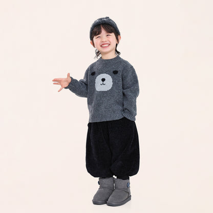 ベア柄プルオーバー