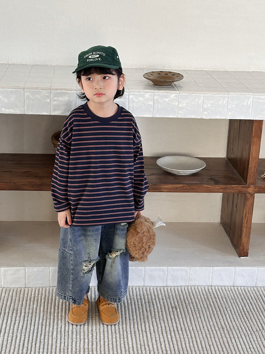 ボーダーカットソー