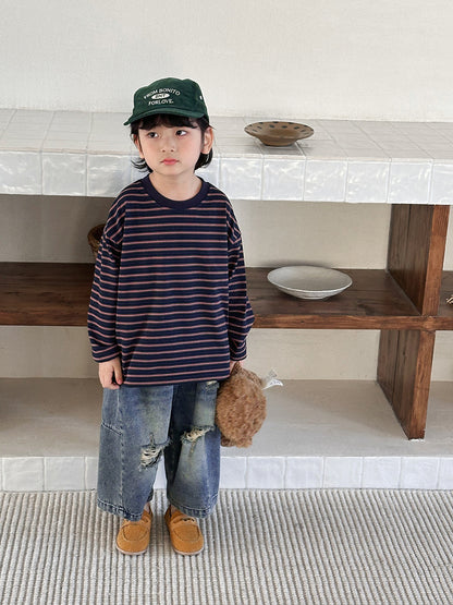 ボーダーカットソー