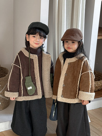 Patchwork Boa Piping Jacket