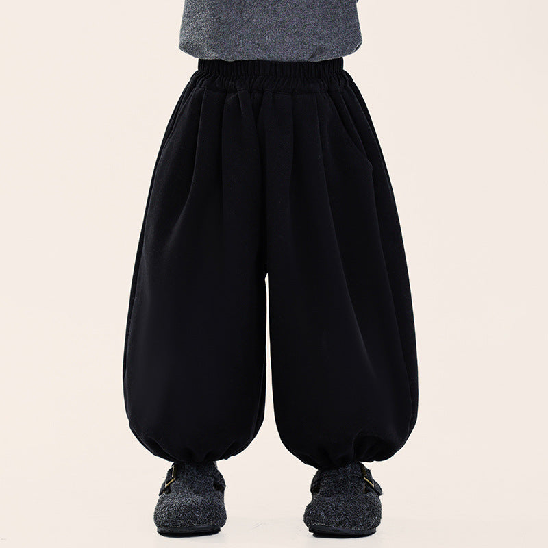 厚手裏ボアバルーンパンツ