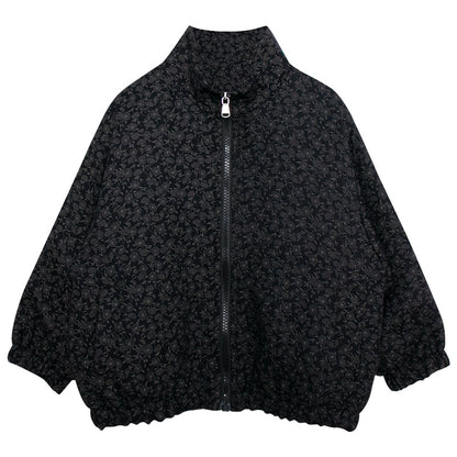 ジッパー仕様小花柄ジャケット