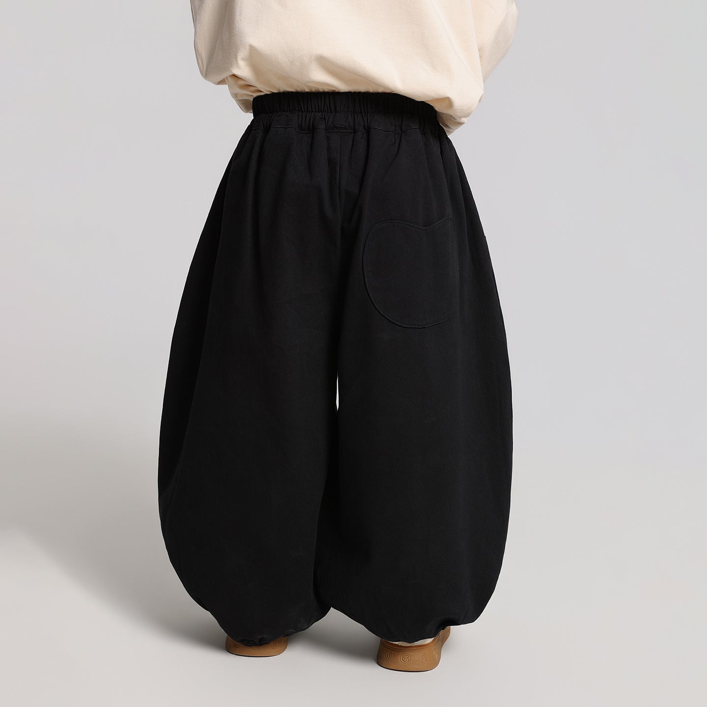 バルーン純綿ロングパンツ