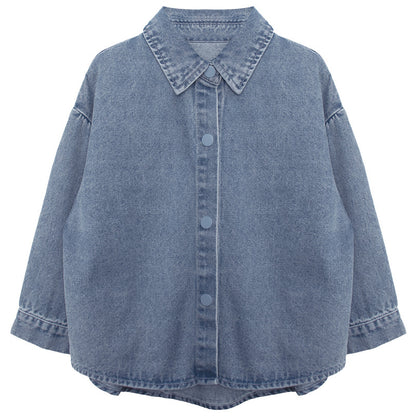 純色デニムジャケット