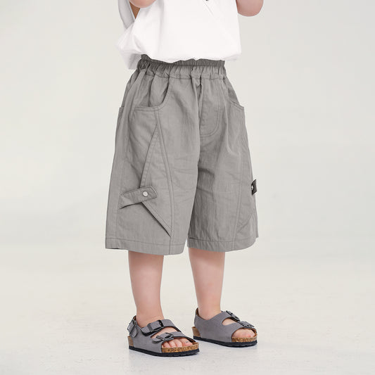 薄手五分丈カーゴパンツ