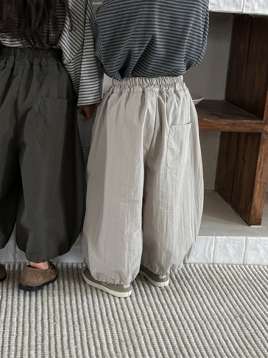 大胆シルエット無地ワイドパンツ