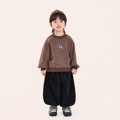 胸元刺繍スウェット