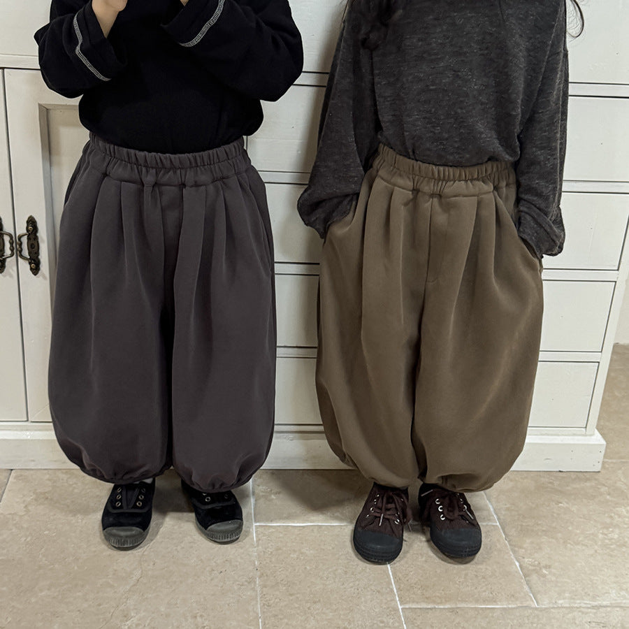 シンプル無地バルーンパンツ