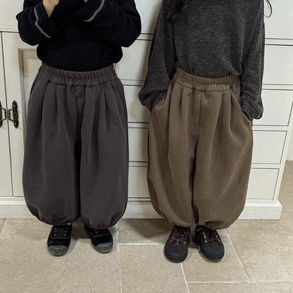 シンプル無地バルーンパンツ
