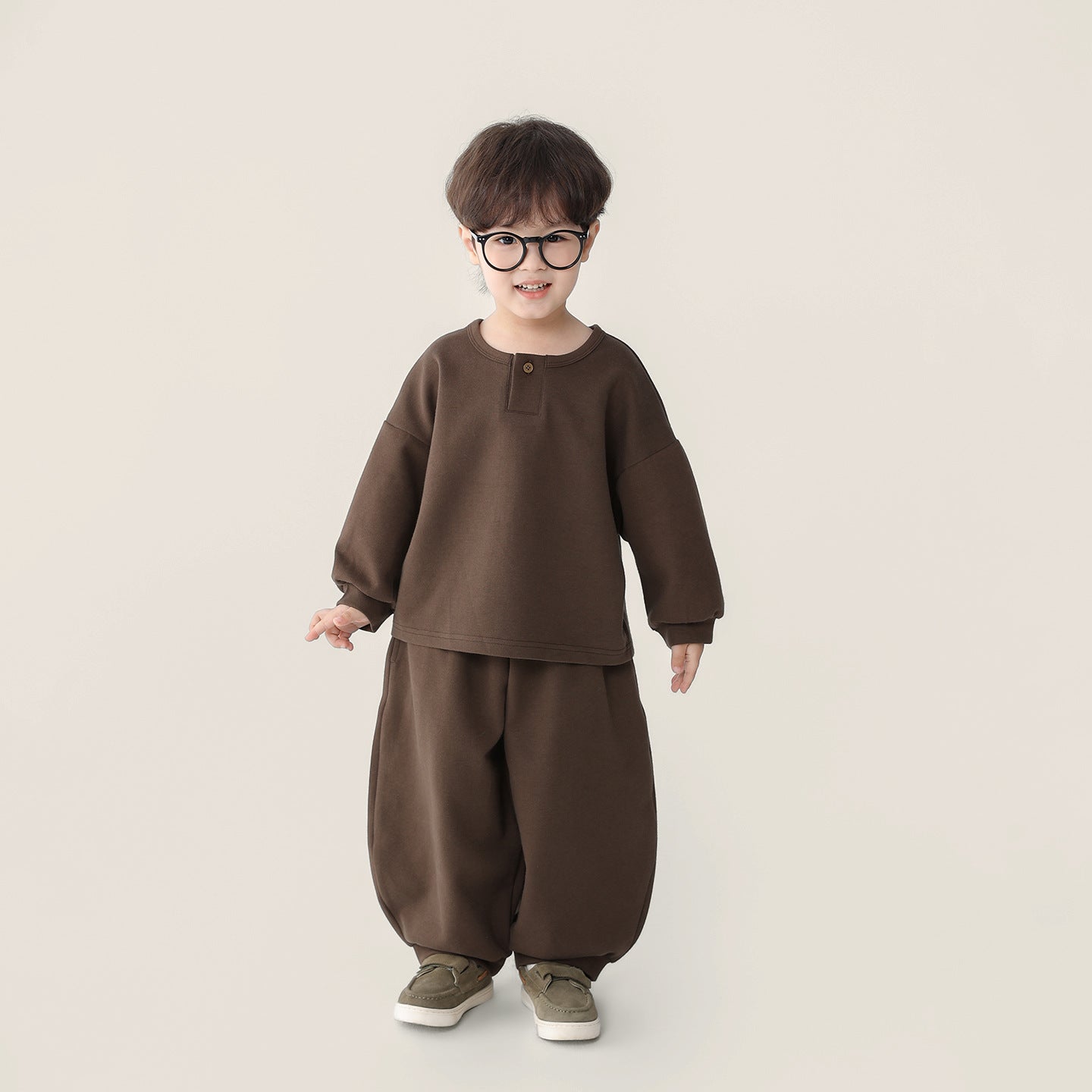 ヘンリーネックスウェットセットアップ
