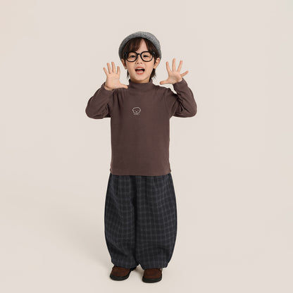 ワンポイントプリントハーフタートルカットソー