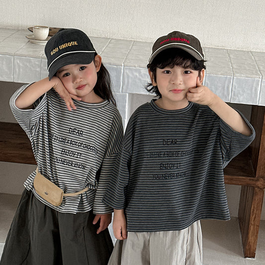 バットスリーブボーダーT