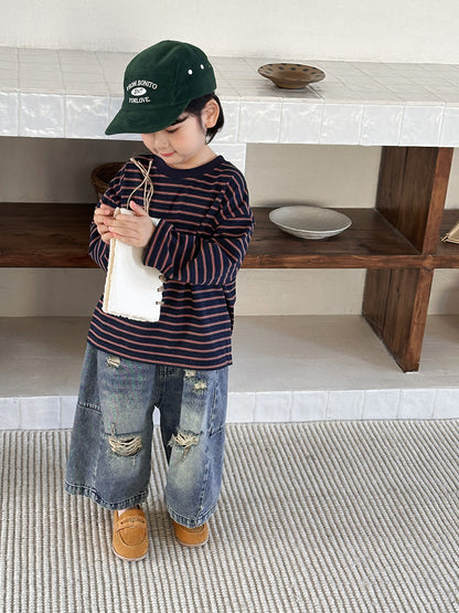 ボーダーカットソー