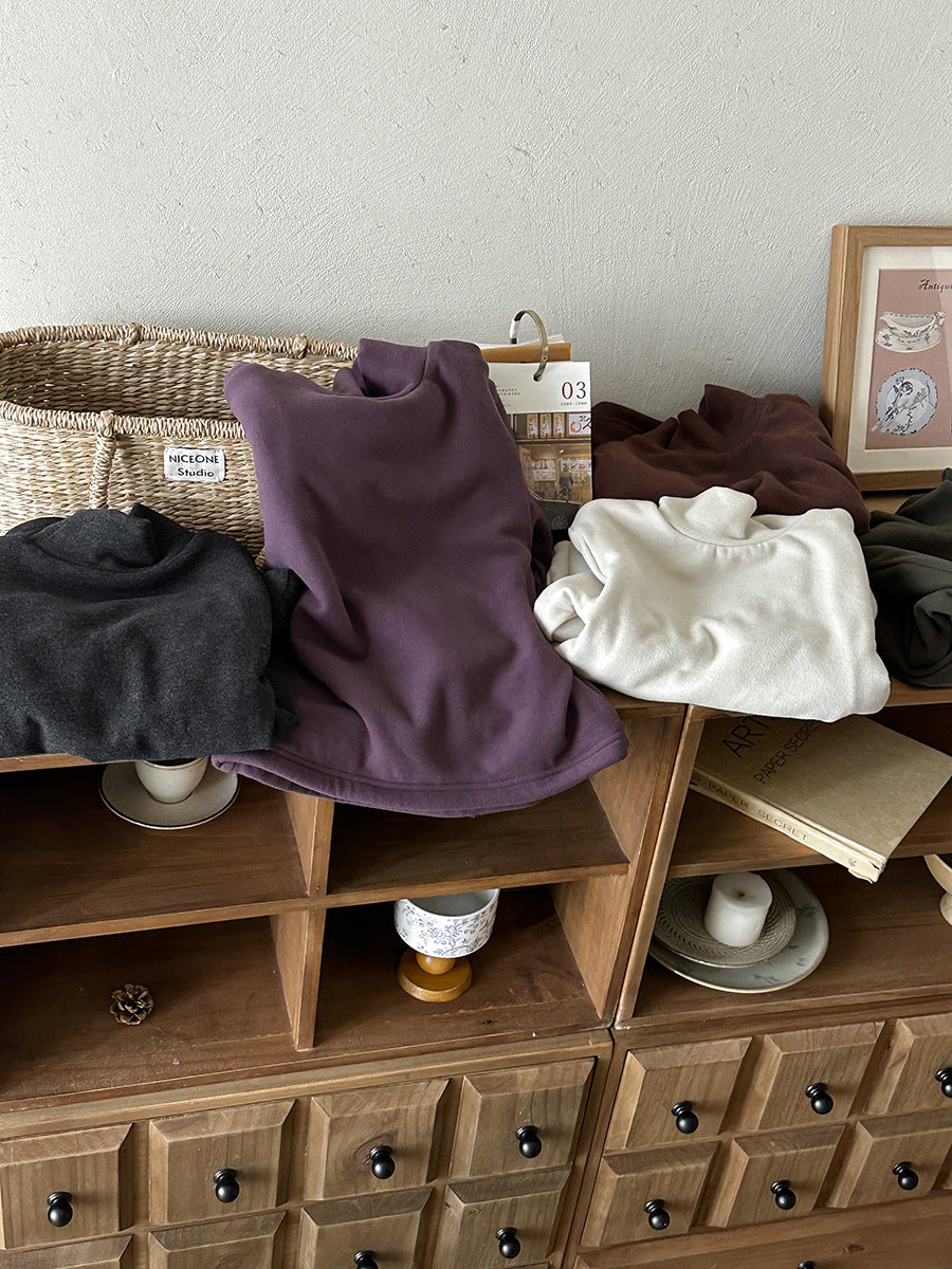 Fleece-lined high-neck inner