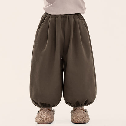 厚手裏ボアバルーンパンツ