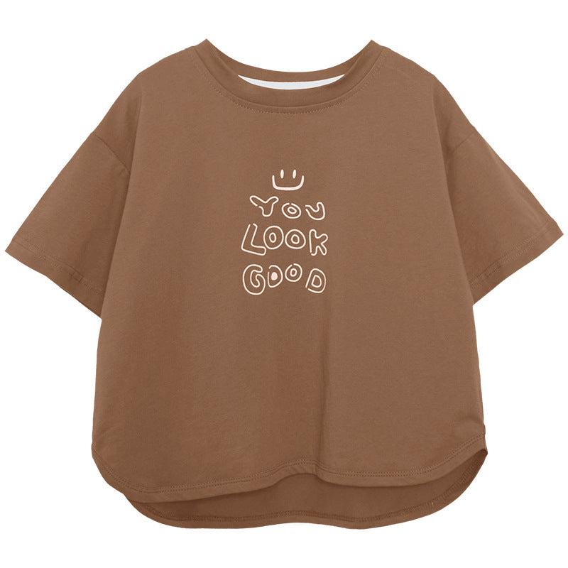 線描きプリントＴシャツ