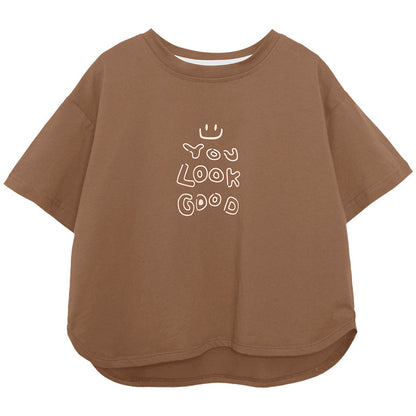線描きプリントＴシャツ