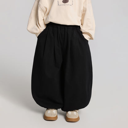 バルーン純綿ロングパンツ