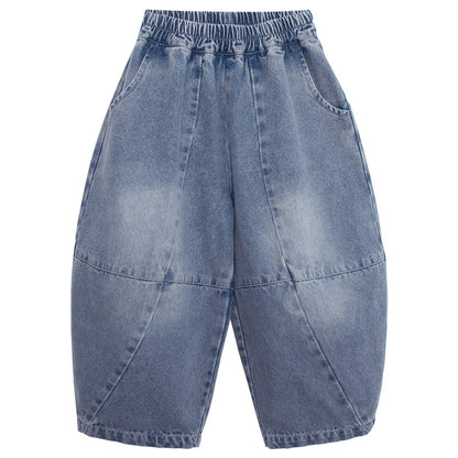 パッチワークデニムパンツ