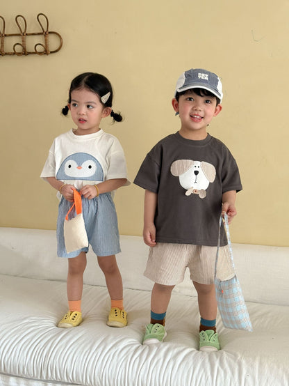 アニマルワッペンTシャツ&ショーツセット