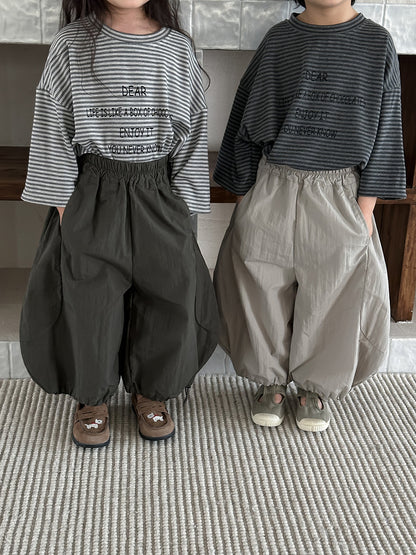 大胆シルエット無地ワイドパンツ