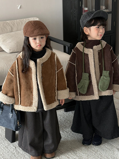 Patchwork Boa Piping Jacket