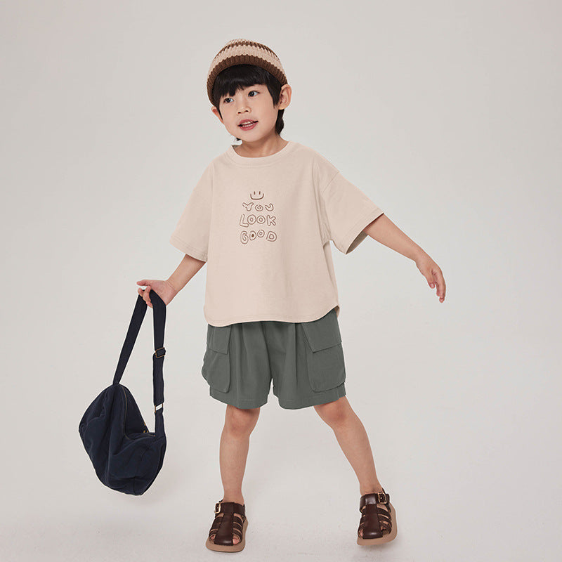 線描きプリントＴシャツ