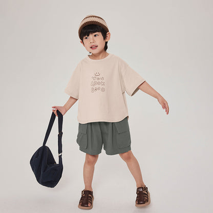 線描きプリントＴシャツ