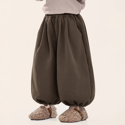 厚手裏ボアバルーンパンツ