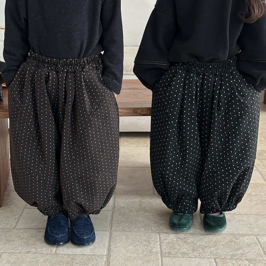 ドット裏ボアバルーンパンツ