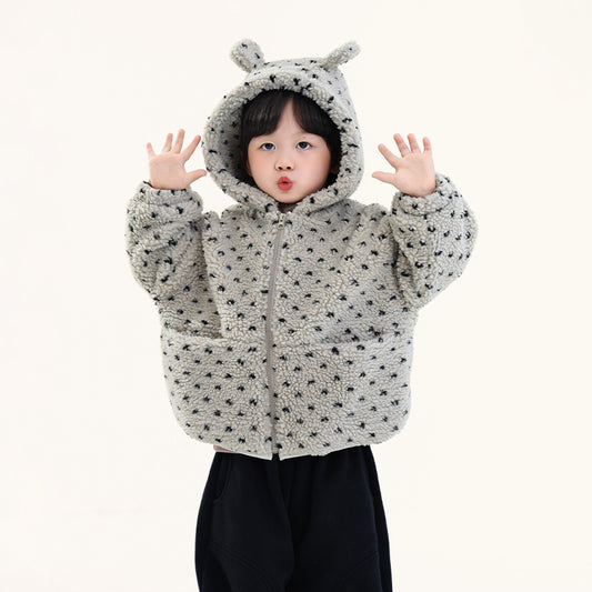 クマ耳ドットボアコート