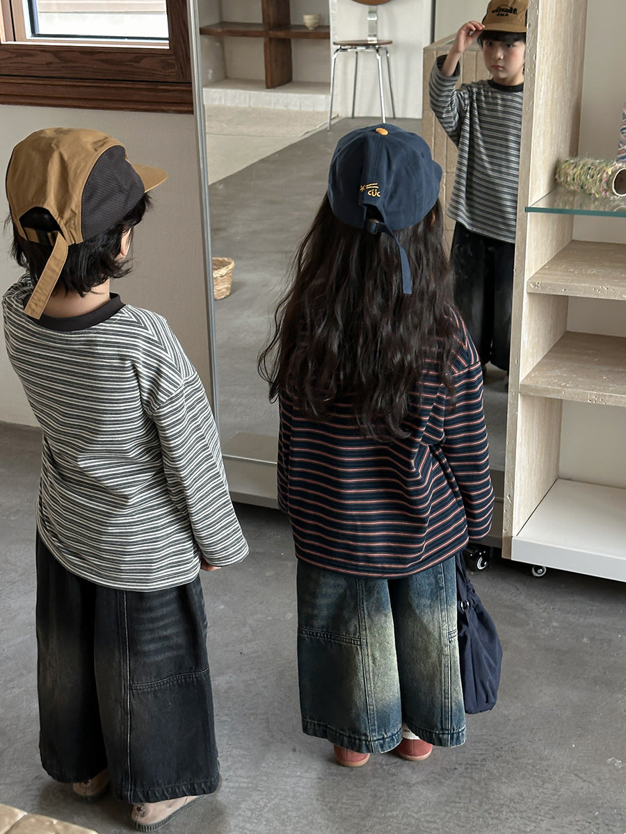 ボーダーカットソー