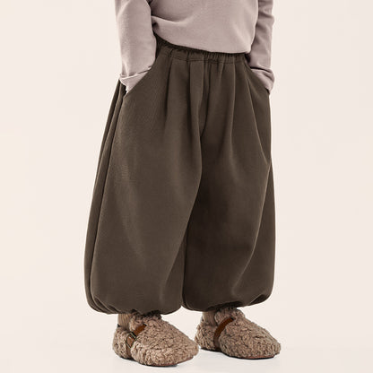 厚手裏ボアバルーンパンツ