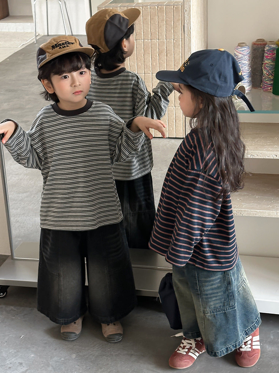 ボーダーカットソー